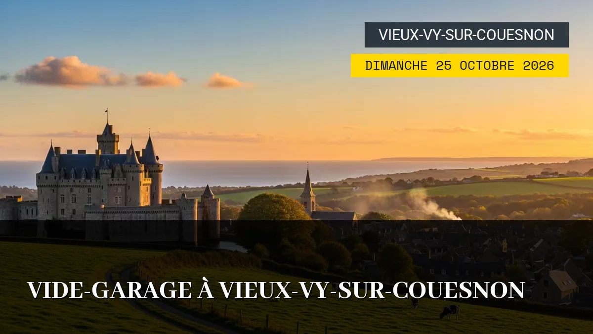 Affiche de l'événement : Vide-garage à Vieux-Vy-sur-Couesnon – Dimanche 25 Octobre 2026