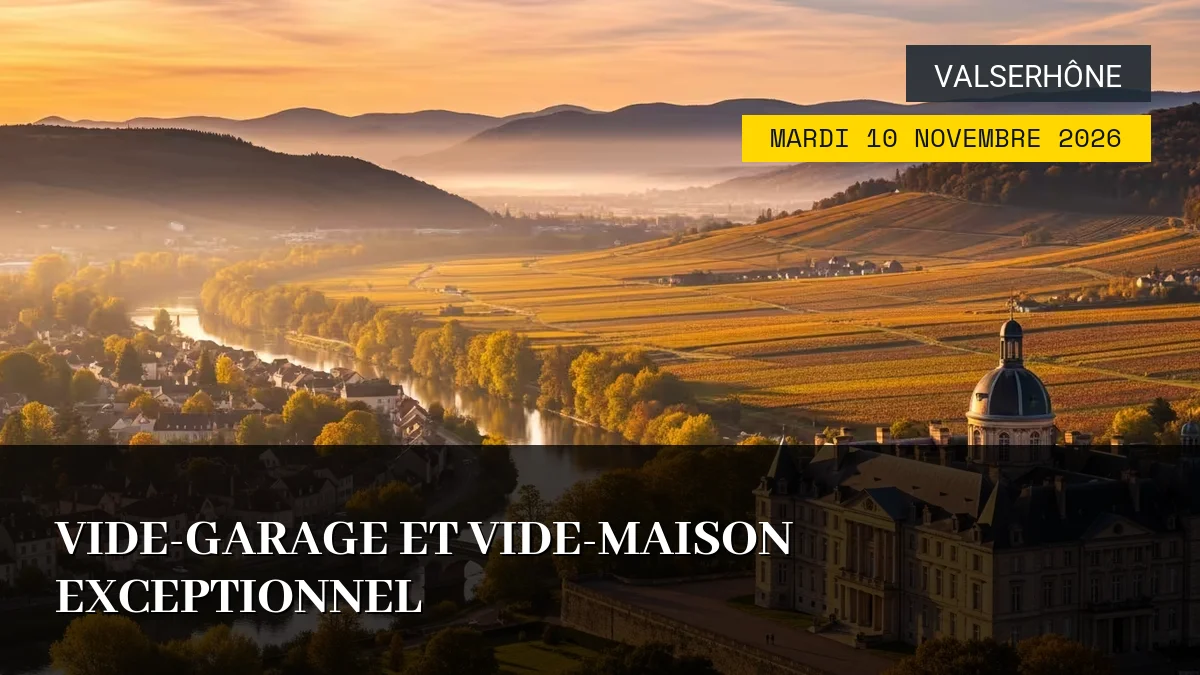 Affiche de l'événement : Vide-garage et Vide-maison exceptionnel – Mardi 10 Novembre 2026