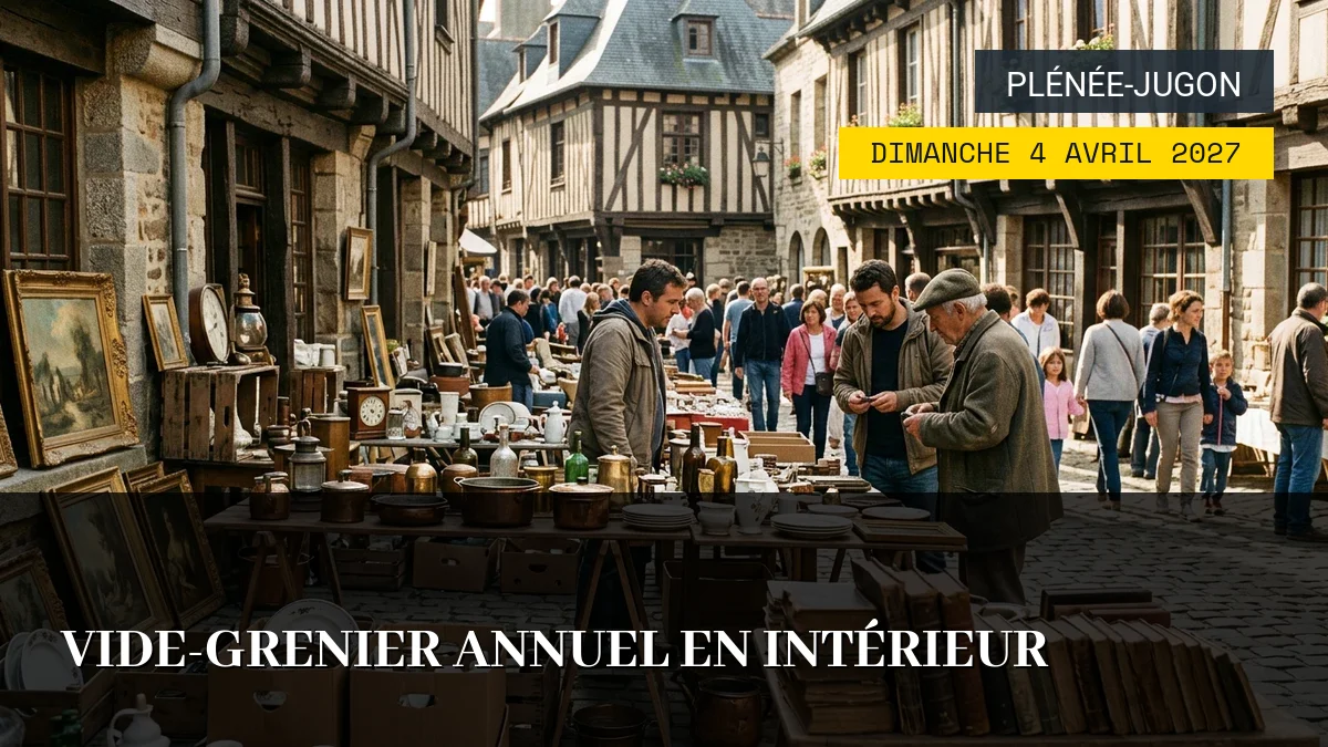 Affiche de l'événement : Vide-Grenier Annuel en Intérieur – Dimanche 4 Avril 2027