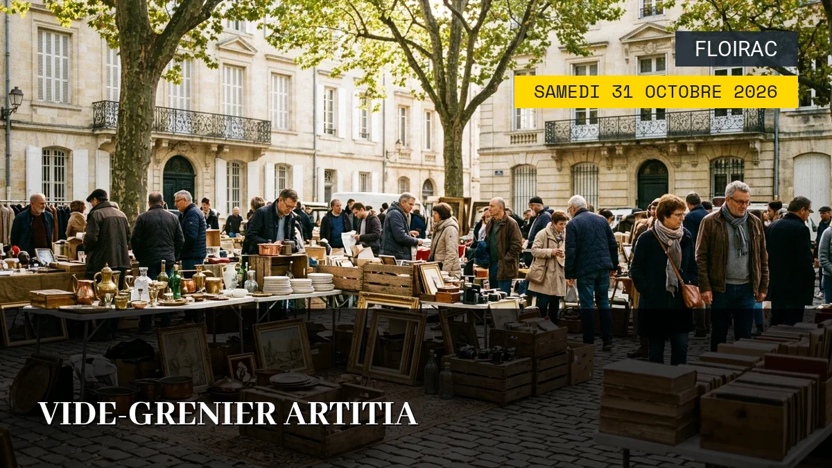 Affiche de l'événement : Vide-grenier Artitia – Samedi 31 Octobre 2026