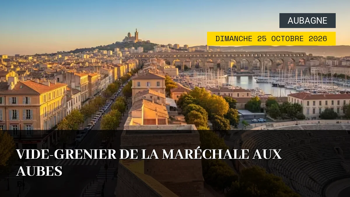 Affiche de l'événement : Vide-Grenier de la Maréchale aux Aubes – Dimanche 25 Octobre 2026