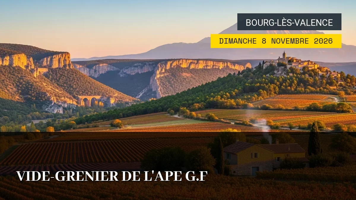 Affiche de l'événement : Vide-grenier de l&rsquo;APE G.F – Dimanche 8 Novembre 2026