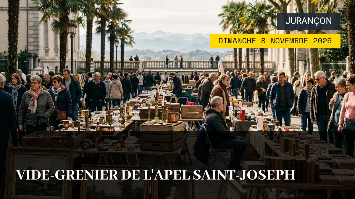 Affiche de l'événement : Vide-Grenier de l&rsquo;APEL Saint-Joseph – Dimanche 8 Novembre 2026