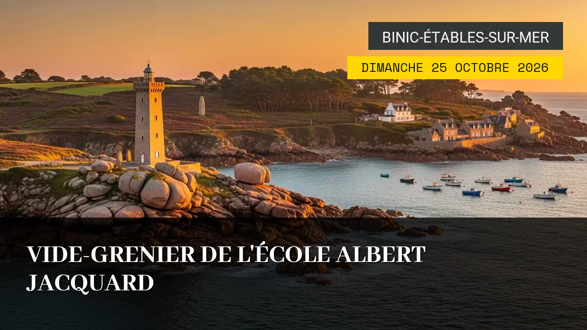 Affiche de l'événement : Vide-Grenier de l&rsquo;École Albert Jacquard – Dimanche 25 Octobre 2026