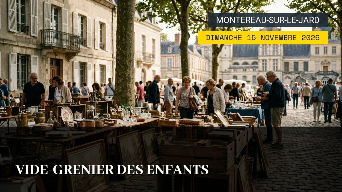 Affiche de l'événement : Vide-Grenier des Enfants – Dimanche 15 Novembre 2026