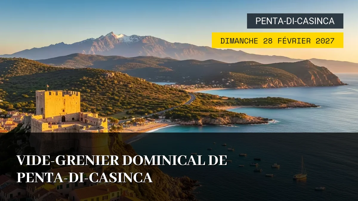Affiche de l'événement : Vide-Grenier Dominical de Penta-di-Casinca – Dimanche 28 Février 2027