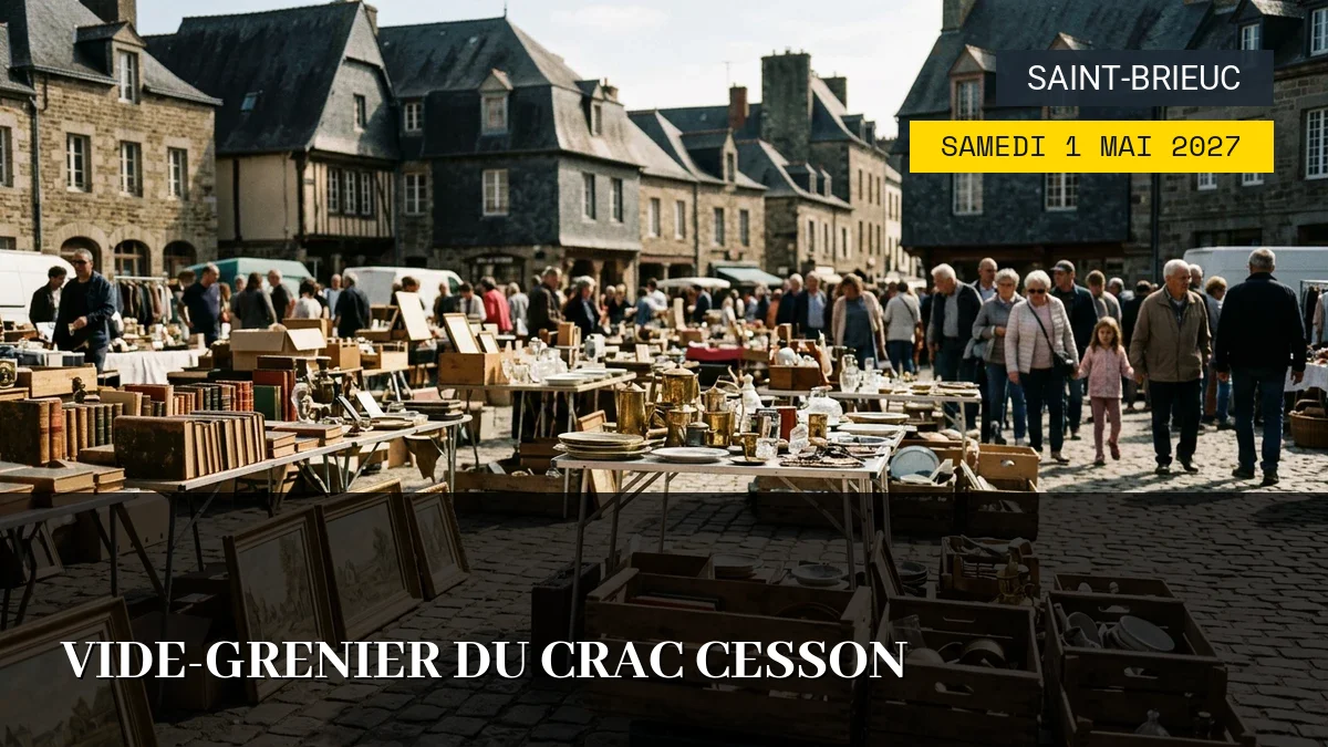 Affiche de l'événement : Vide-Grenier du CRAC Cesson – Samedi 1 Mai 2027