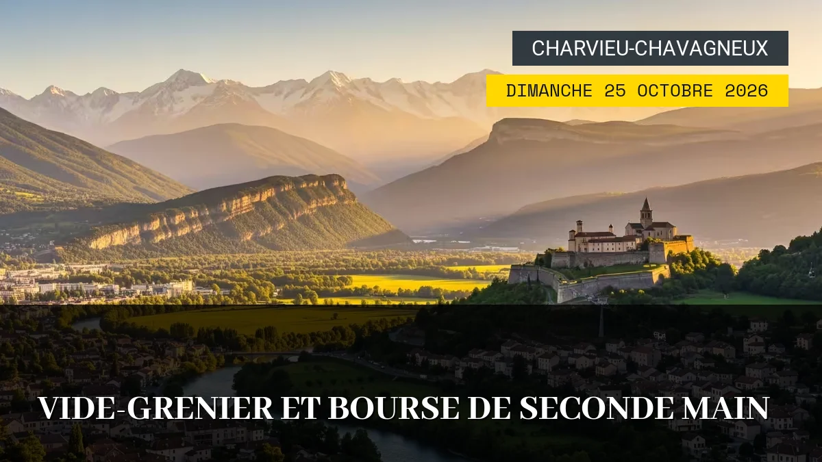 Affiche de l'événement : Vide-Grenier et Bourse de Seconde Main – Dimanche 25 Octobre 2026