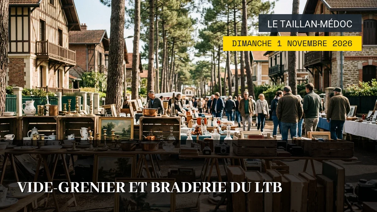 Affiche de l'événement : Vide-Grenier et Braderie du LTB – Dimanche 1 Novembre 2026
