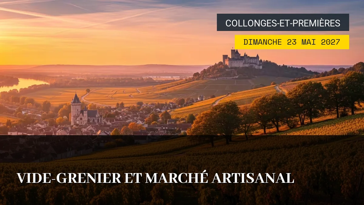 Affiche de l'événement : Vide-Grenier et Marché Artisanal – Dimanche 23 Mai 2027
