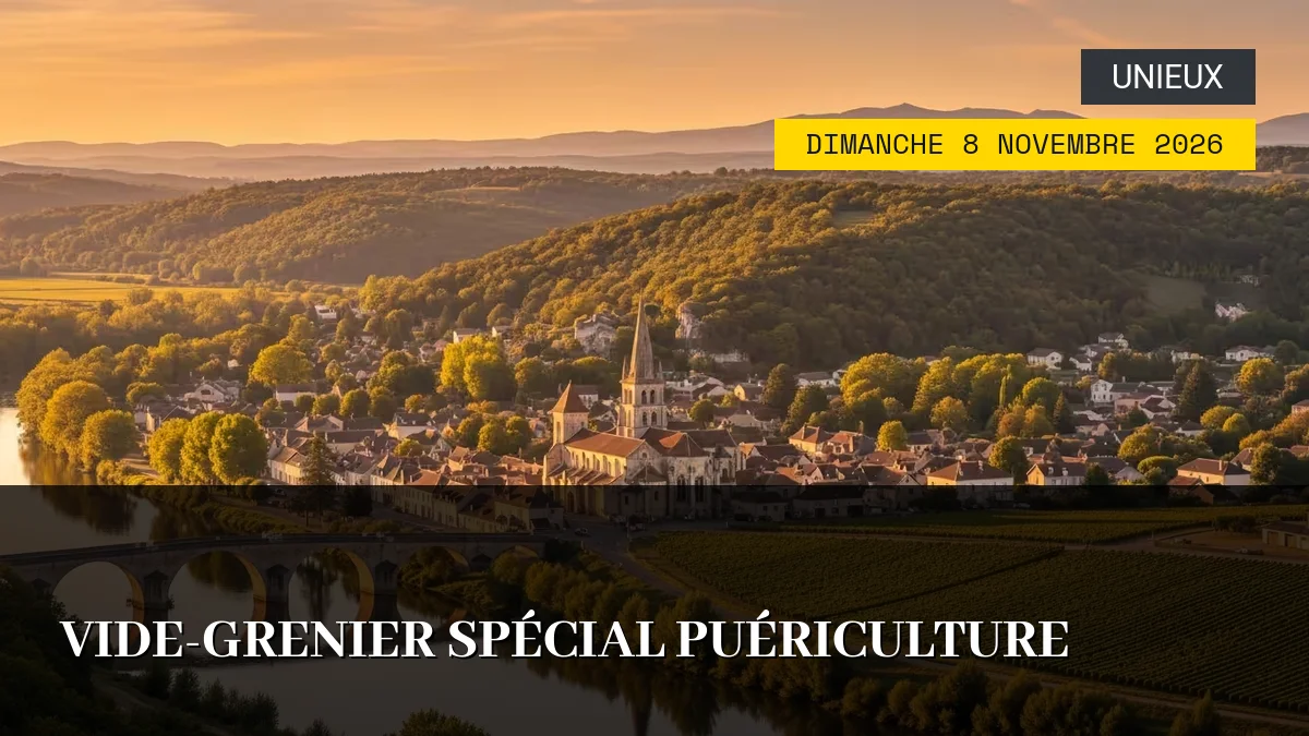 Affiche de l'événement : Vide-Grenier Spécial Puériculture – Dimanche 8 Novembre 2026