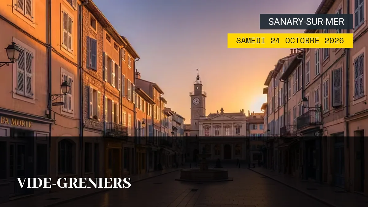 Affiche de l'événement : Vide-greniers – Samedi 24 Octobre 2026