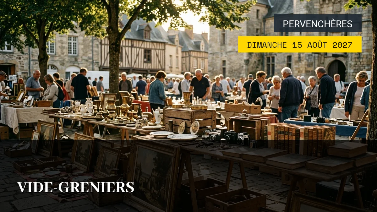 Affiche de l'événement : Vide-greniers – Dimanche 15 Août 2027