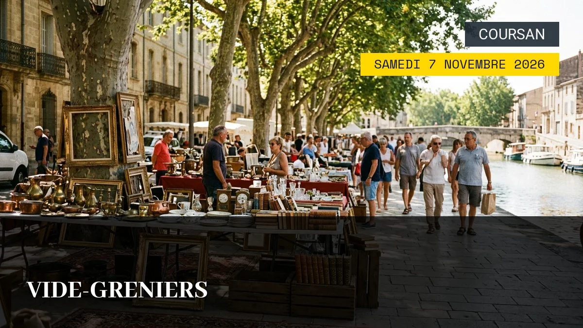 Affiche de l'événement : Vide-greniers – Samedi 7 Novembre 2026