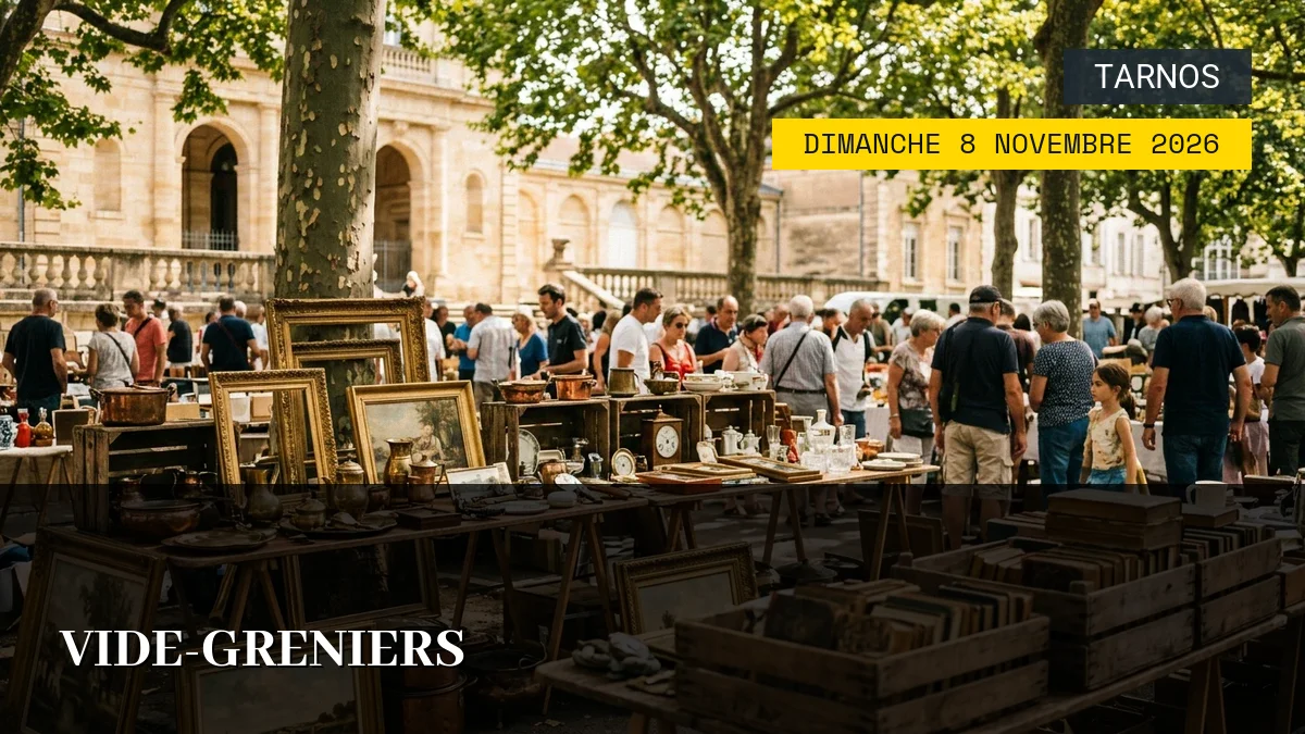 Affiche de l'événement : Vide-greniers – Dimanche 8 Novembre 2026