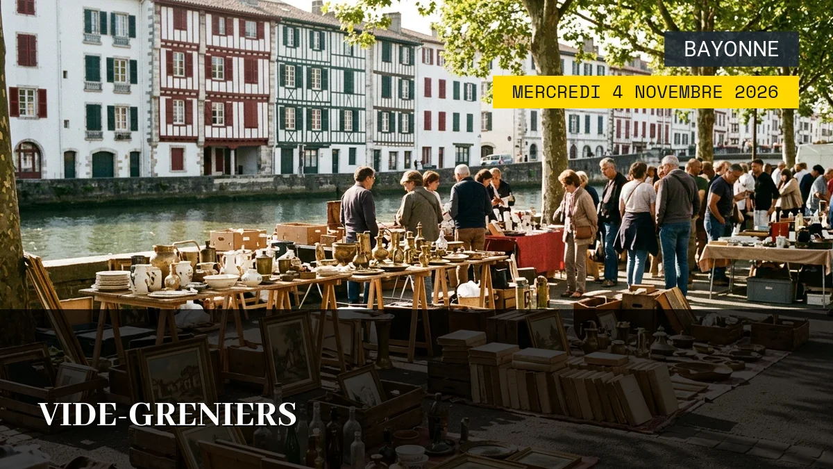 Affiche de l'événement : Vide-greniers – Mercredi 4 Novembre 2026