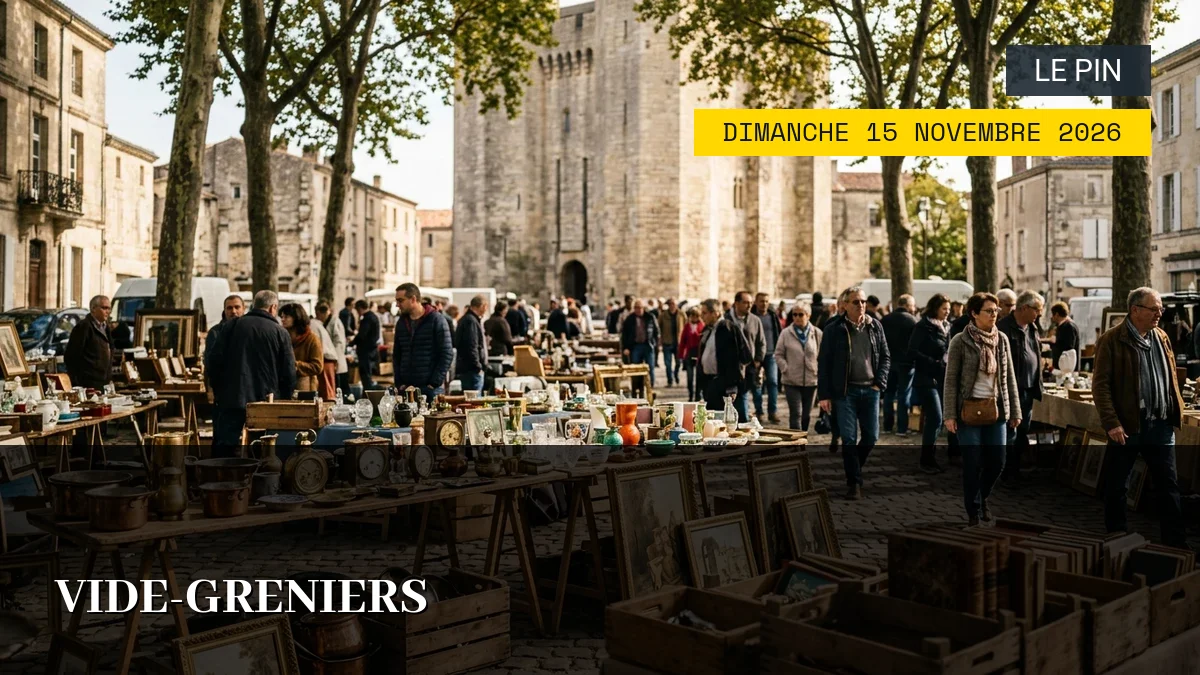 Affiche de l'événement : Vide-greniers – Dimanche 15 Novembre 2026