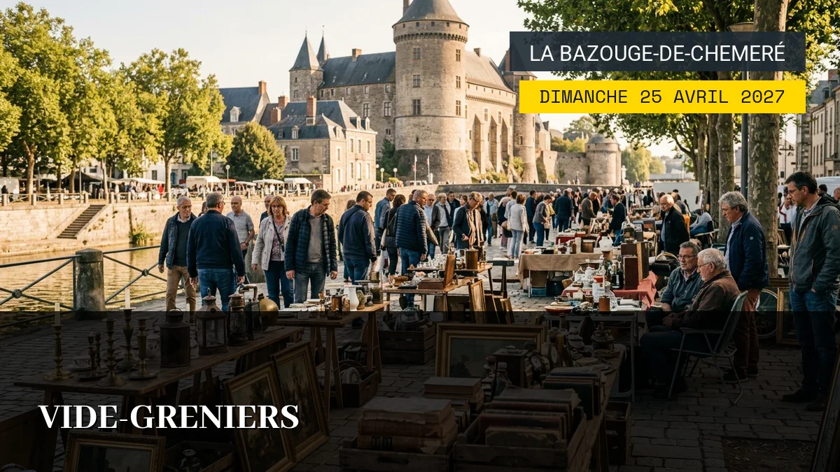 Affiche de l'événement : Vide-Greniers – Dimanche 25 Avril 2027