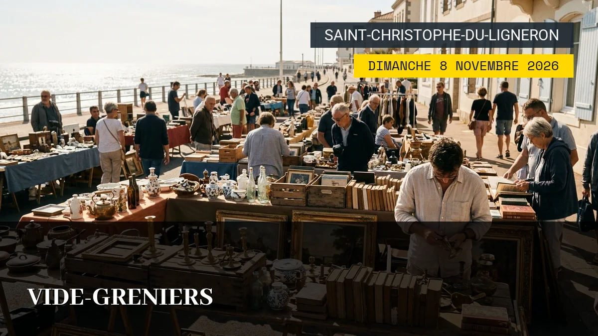 Affiche de l'événement : Vide-Greniers – Dimanche 8 Novembre 2026