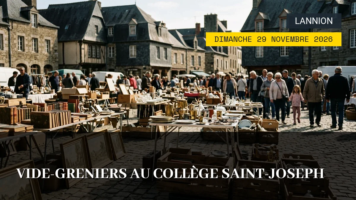 Affiche de l'événement : Vide-Greniers au Collège Saint-Joseph – Dimanche 29 Novembre 2026