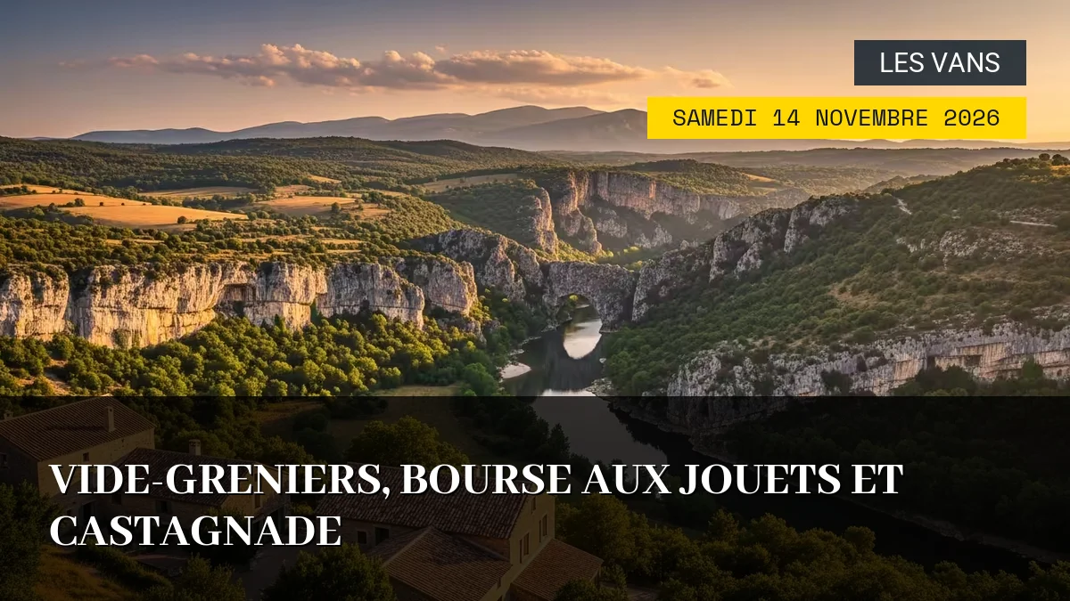 Affiche de l'événement : Vide-greniers, Bourse aux jouets et Castagnade – Samedi 14 Novembre 2026