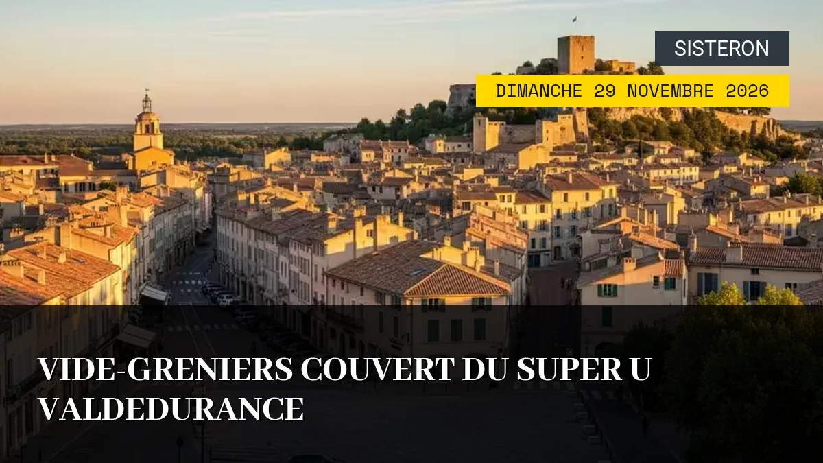 Affiche de l'événement : Vide-Greniers Couvert du Super U Valdedurance – Dimanche 29 Novembre 2026