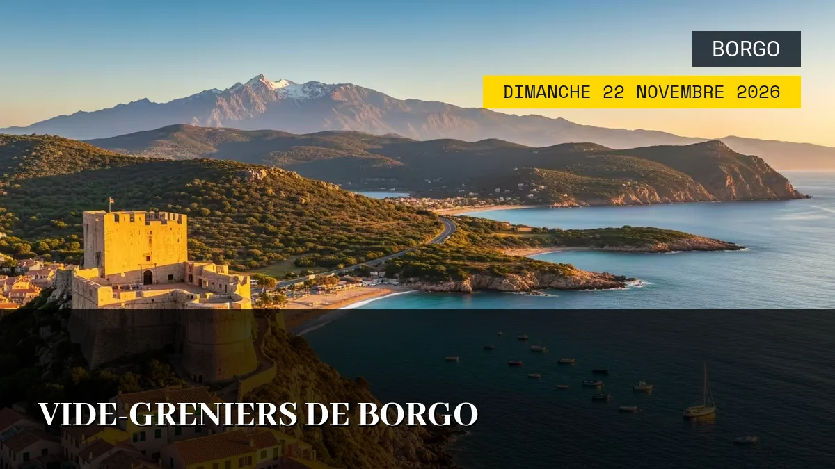 Affiche de l'événement : Vide-greniers de Borgo – Dimanche 22 Novembre 2026
