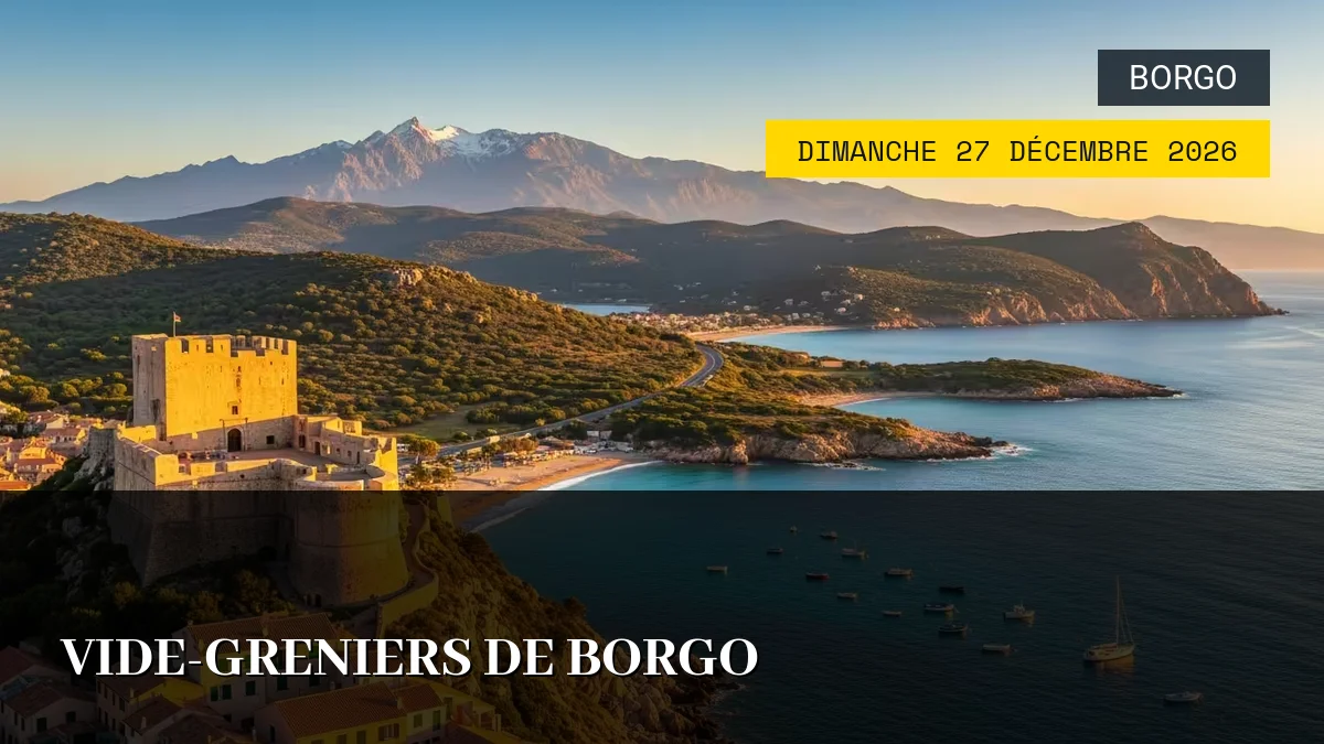 Affiche de l'événement : Vide-greniers de Borgo – Dimanche 27 Décembre 2026