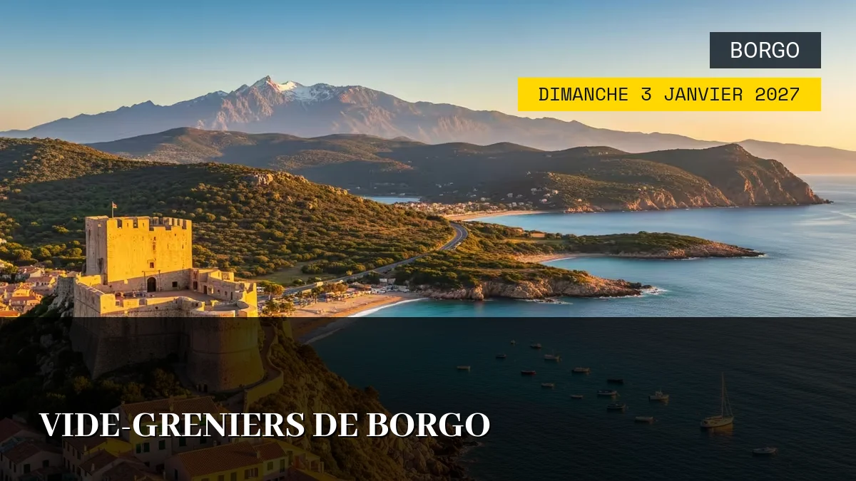 Affiche de l'événement : Vide-Greniers de Borgo – Dimanche 3 Janvier 2027