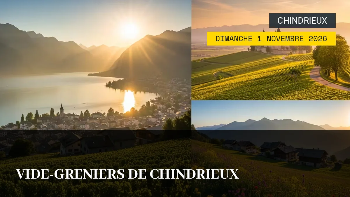 Affiche de l'événement : Vide-Greniers de Chindrieux – Dimanche 1 Novembre 2026