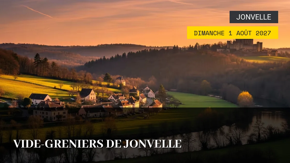 Affiche de l'événement : Vide-Greniers de Jonvelle – Dimanche 1 Août 2027