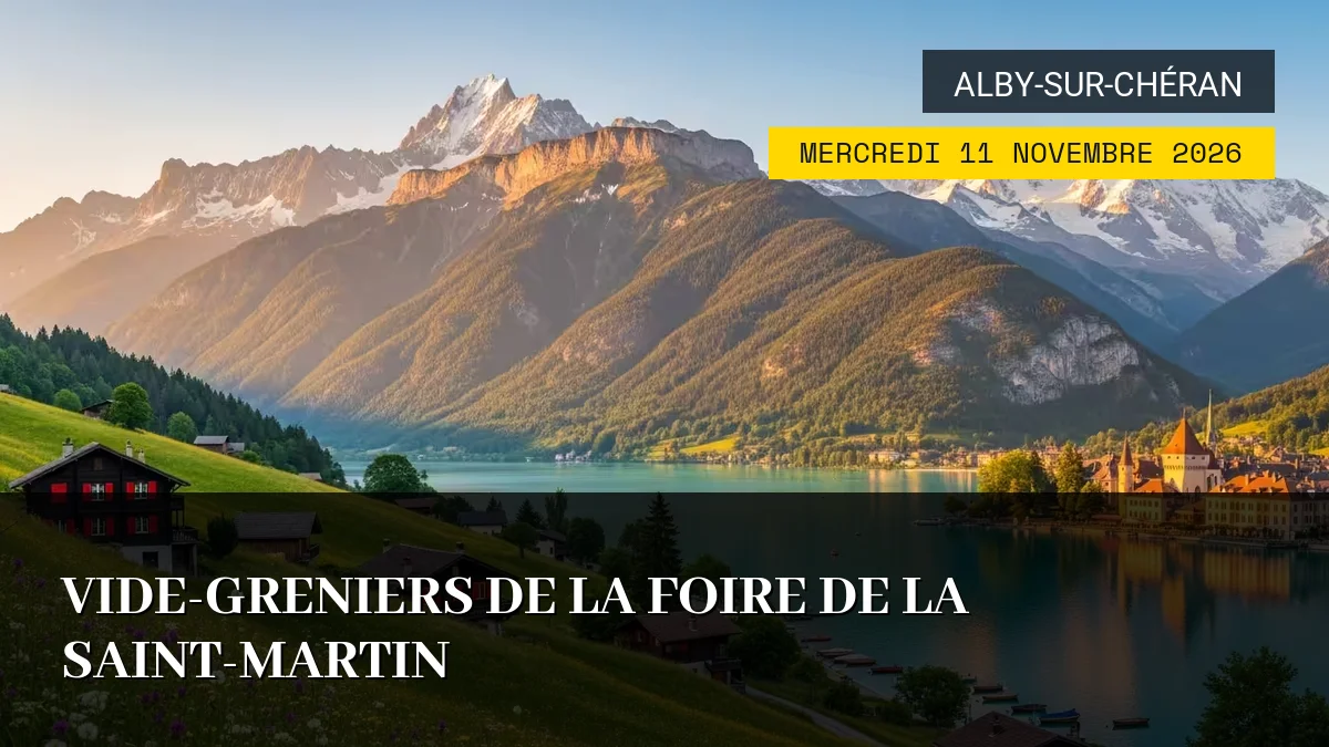 Affiche de l'événement : Vide-greniers de la Foire de la Saint-Martin – Mercredi 11 Novembre 2026