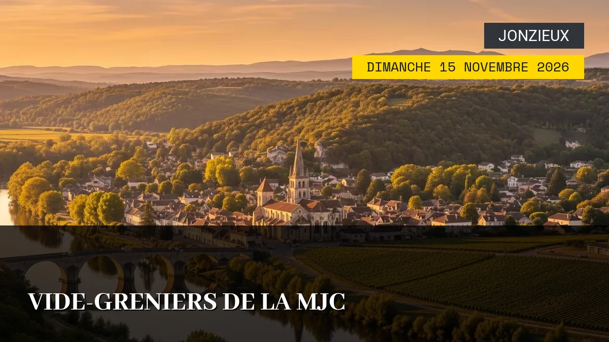 Affiche de l'événement : Vide-Greniers de la MJC – Dimanche 15 Novembre 2026