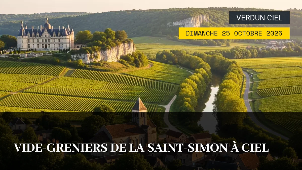 Affiche de l'événement : Vide-Greniers de la Saint-Simon à Ciel – Dimanche 25 Octobre 2026