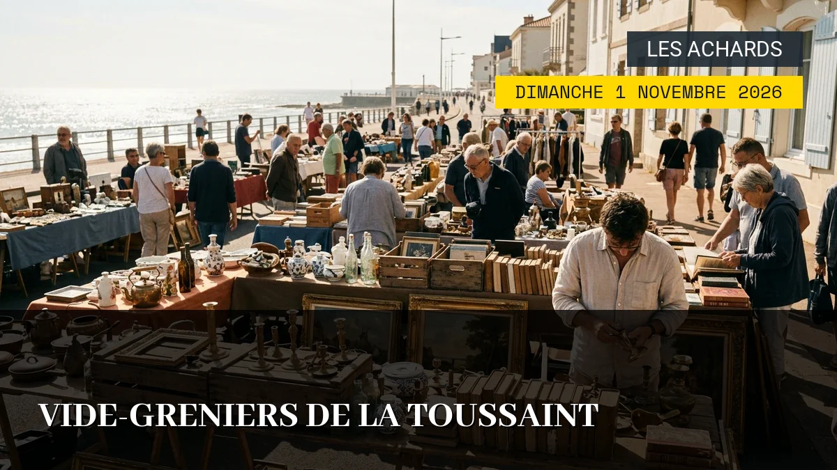 Affiche de l'événement : Vide-Greniers de la Toussaint – Dimanche 1 Novembre 2026