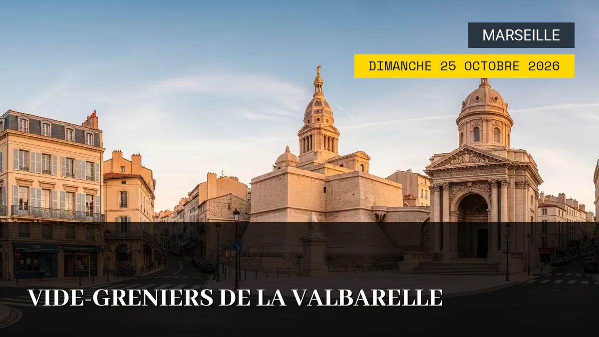 Affiche de l'événement : Vide-Greniers de la Valbarelle – Dimanche 25 Octobre 2026