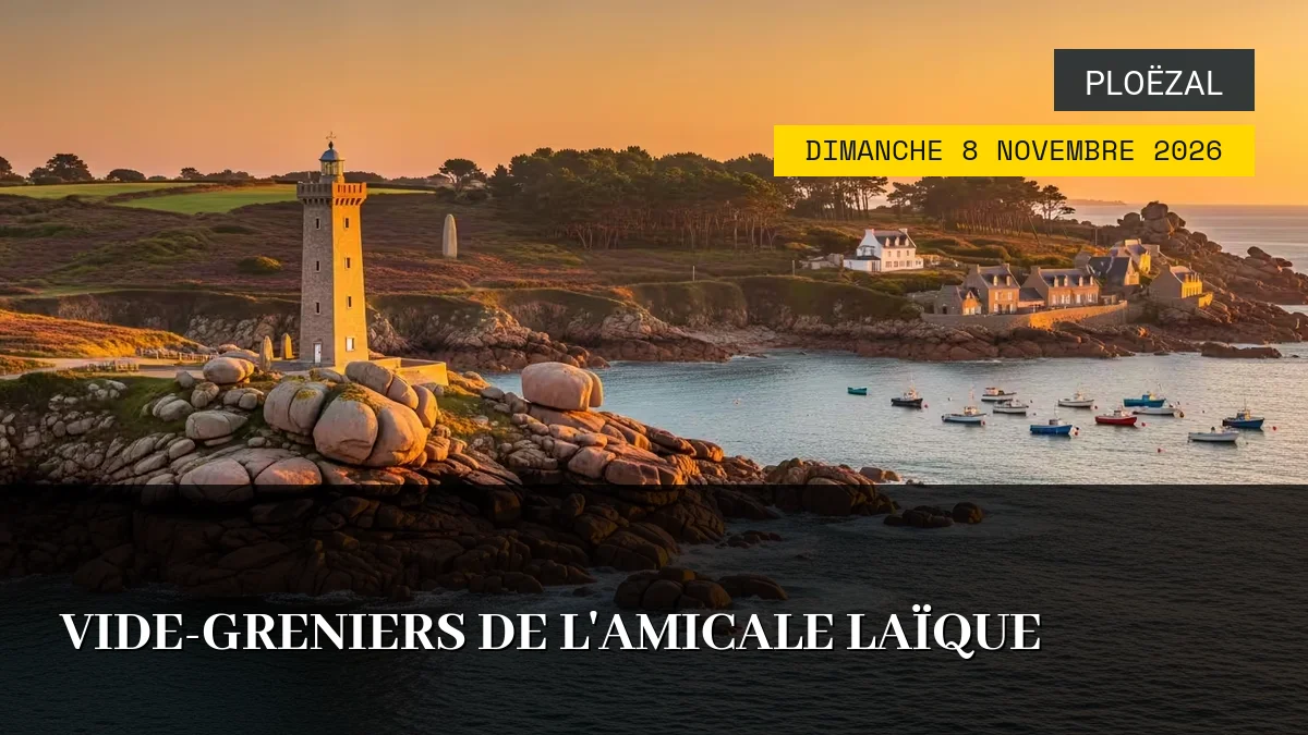 Affiche de l'événement : Vide-greniers de l&rsquo;Amicale Laïque – Dimanche 8 Novembre 2026