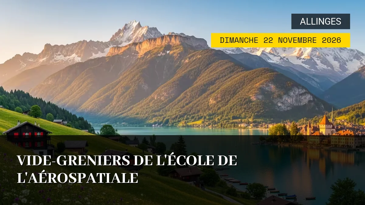 Affiche de l'événement : Vide-Greniers de l&rsquo;École de l&rsquo;Aérospatiale – Dimanche 22 Novembre 2026