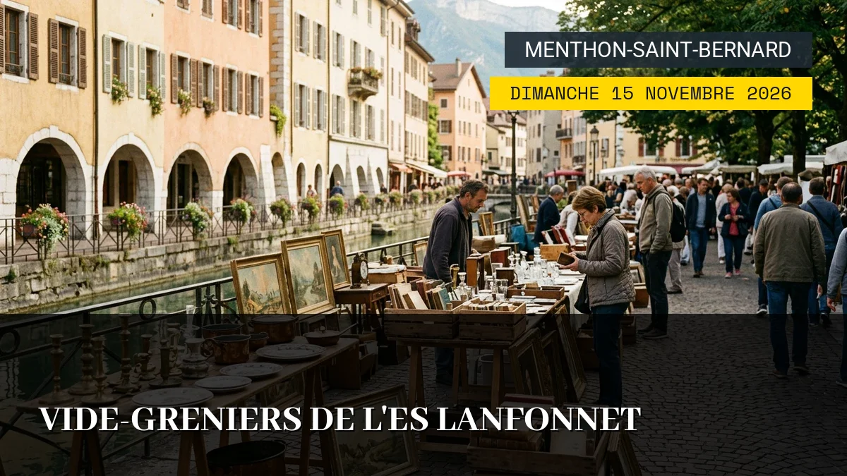 Affiche de l'événement : Vide-greniers de l&rsquo;ES Lanfonnet – Dimanche 15 Novembre 2026