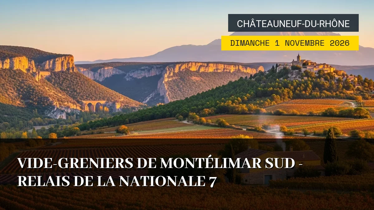 Affiche de l'événement : Vide-Greniers de Montélimar Sud – Relais de la Nationale 7