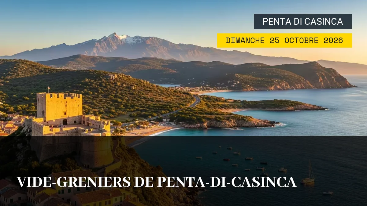Affiche de l'événement : Vide-greniers de Penta-di-Casinca – Dimanche 25 Octobre 2026