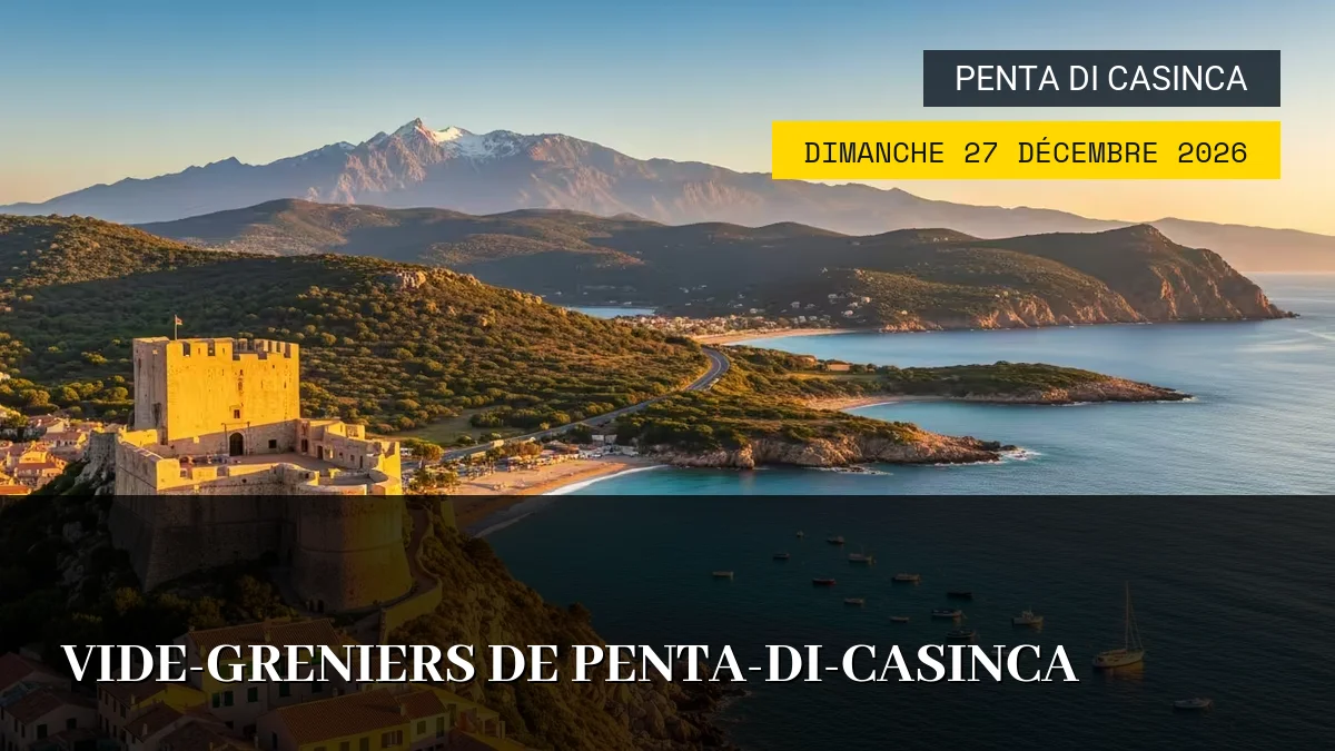 Affiche de l'événement : Vide-Greniers de Penta-di-Casinca – Dimanche 27 Décembre 2026