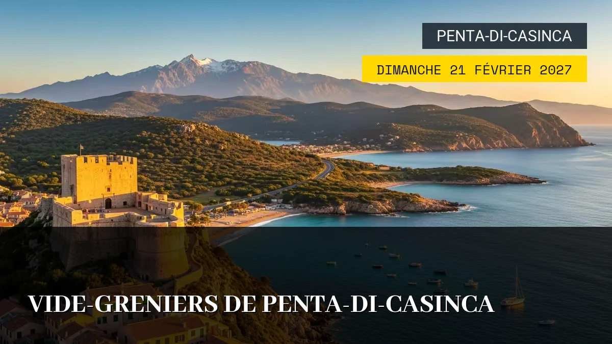 Affiche de l'événement : Vide-Greniers de Penta-di-Casinca – Dimanche 21 Février 2027