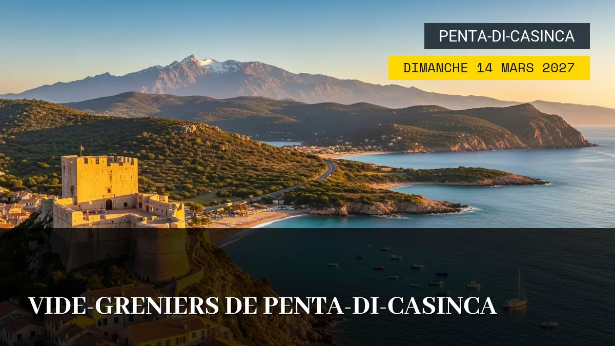 Affiche de l'événement : Vide-greniers de Penta-di-Casinca – Dimanche 14 Mars 2027