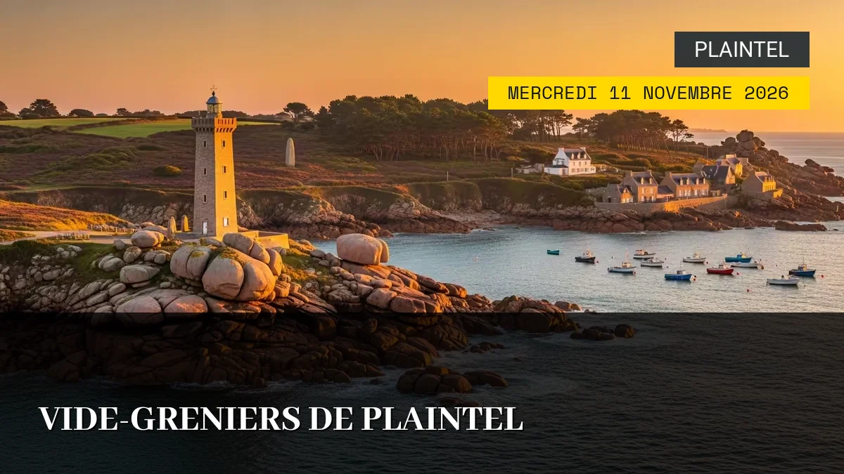 Affiche de l'événement : Vide-Greniers de Plaintel – Mercredi 11 Novembre 2026