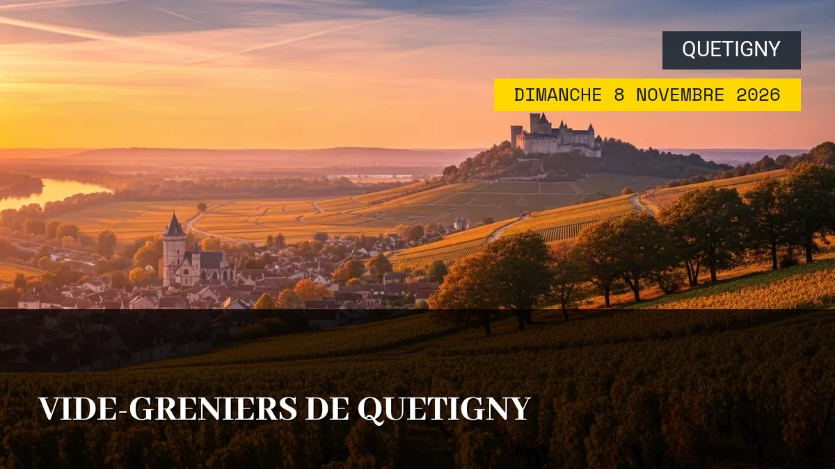 Affiche de l'événement : Vide-Greniers de Quetigny – Dimanche 8 Novembre 2026