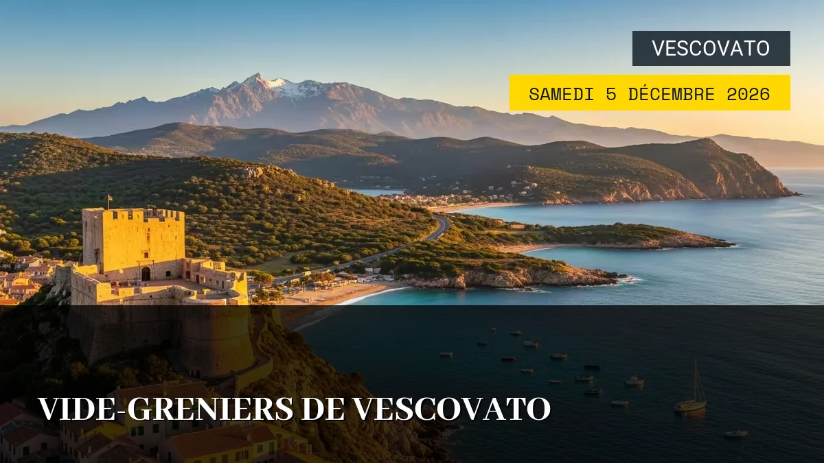 Affiche de l'événement : Vide-Greniers de Vescovato – Samedi 5 Décembre 2026