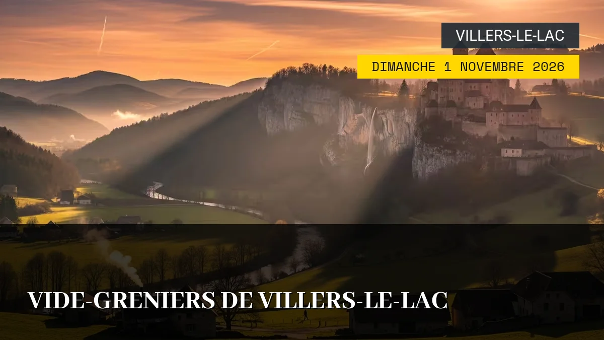 Affiche de l'événement : Vide-Greniers de Villers-le-Lac – Dimanche 1 Novembre 2026
