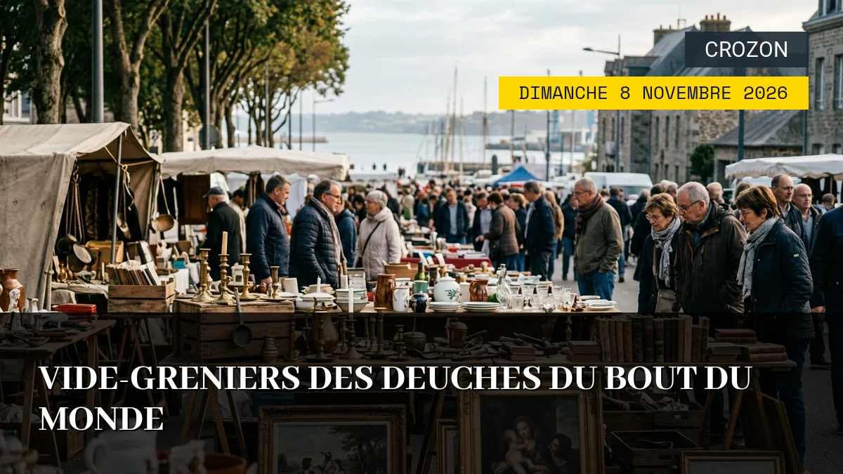 Affiche de l'événement : Vide-greniers des Deuches du Bout du Monde – Dimanche 8 Novembre 2026