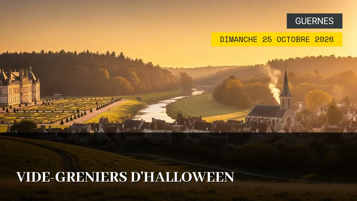 Affiche de l'événement : Vide-greniers d&rsquo;Halloween – Dimanche 25 Octobre 2026
